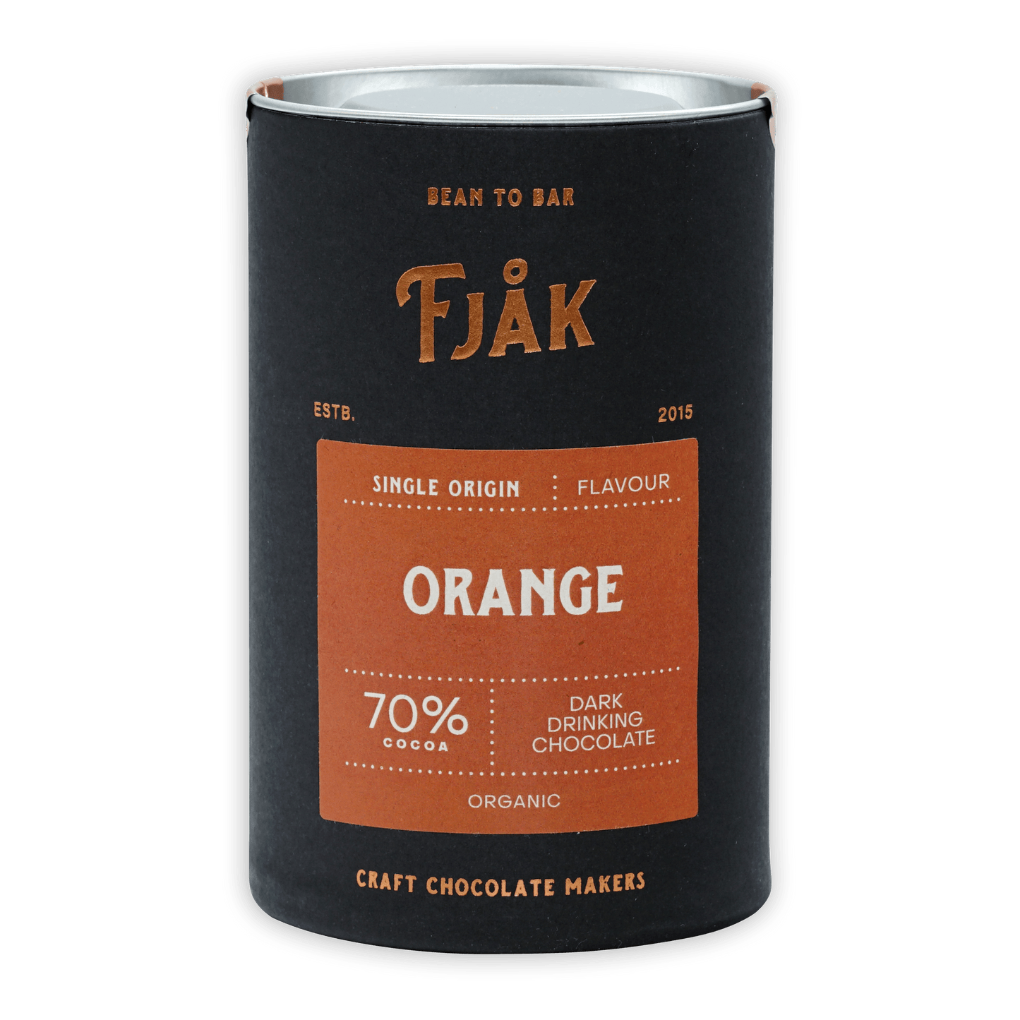 Fjåk Drinking Chocolate Dark Orange 70%