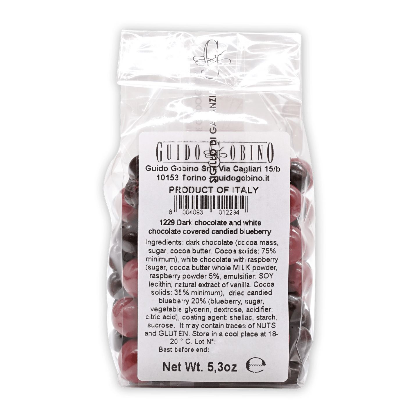 Guido Gobino Dark & White Chocolate Covered Blueberries