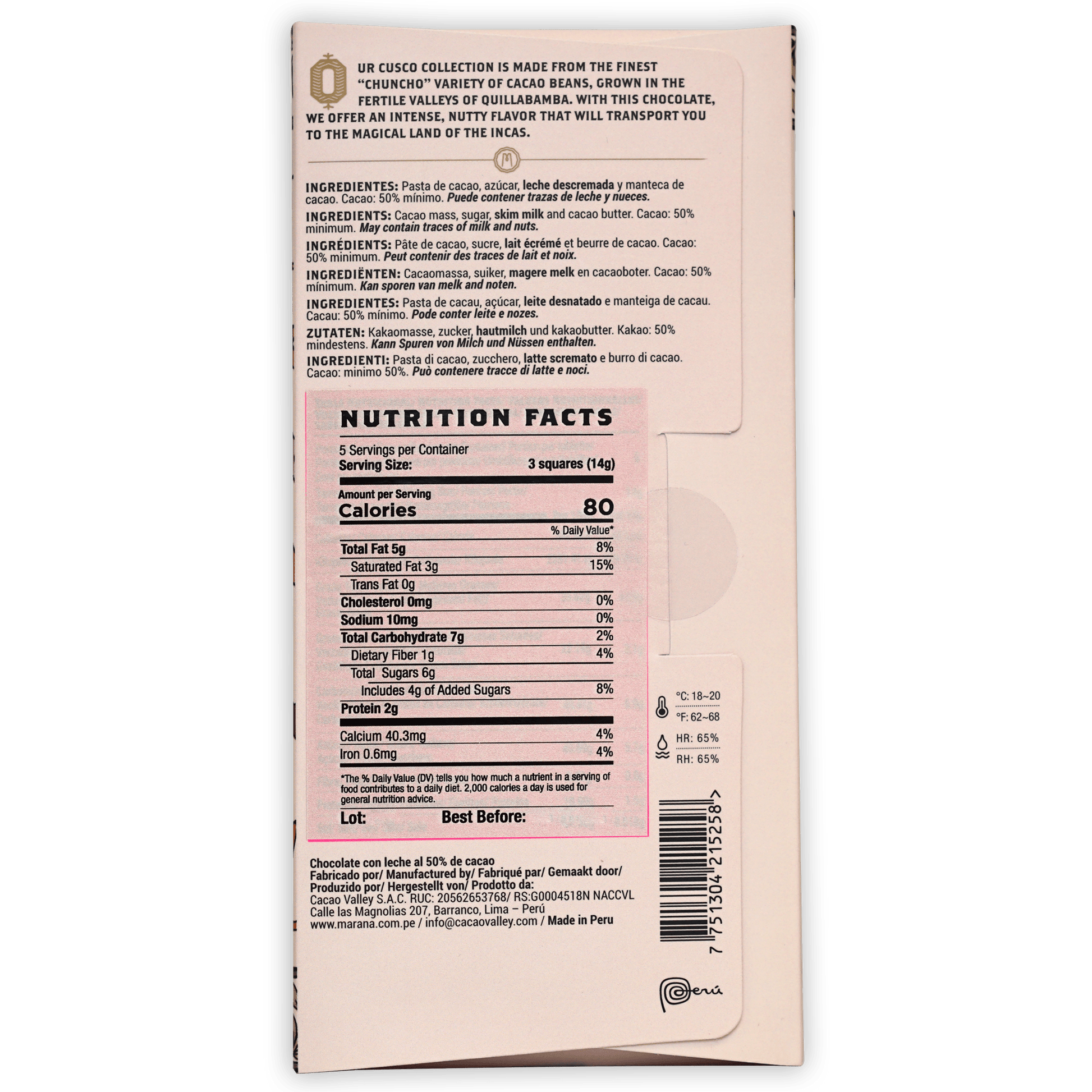 Marana Cusco Milk 50%