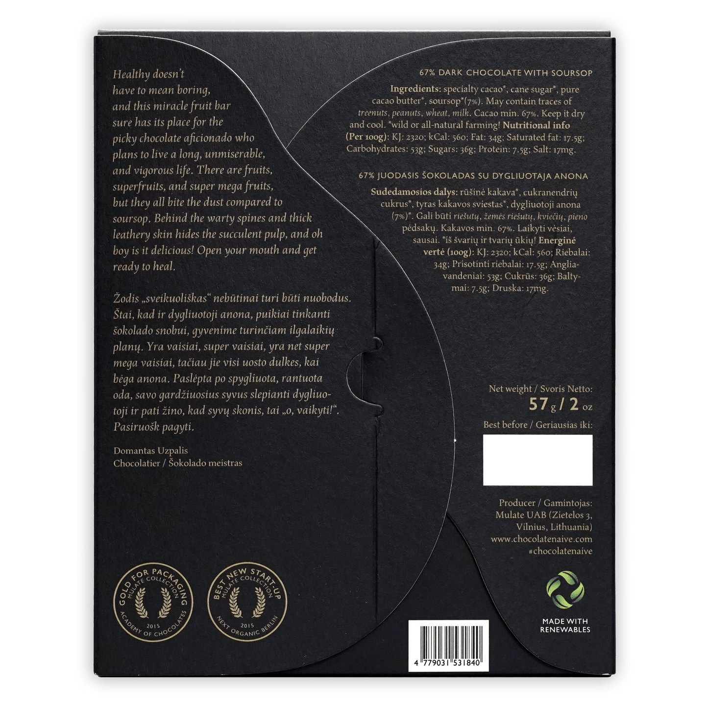 Naive Soursop Dark 67%