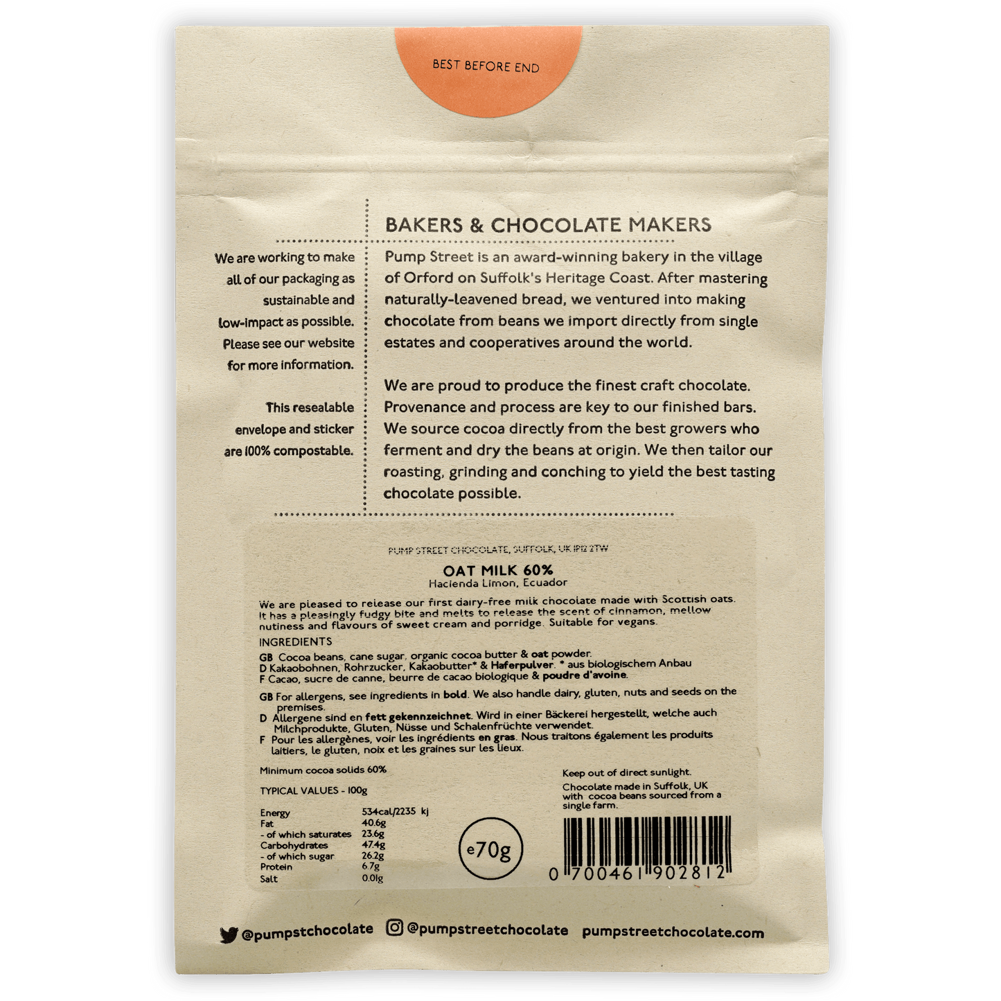 Pump Street Oat Milk 60%