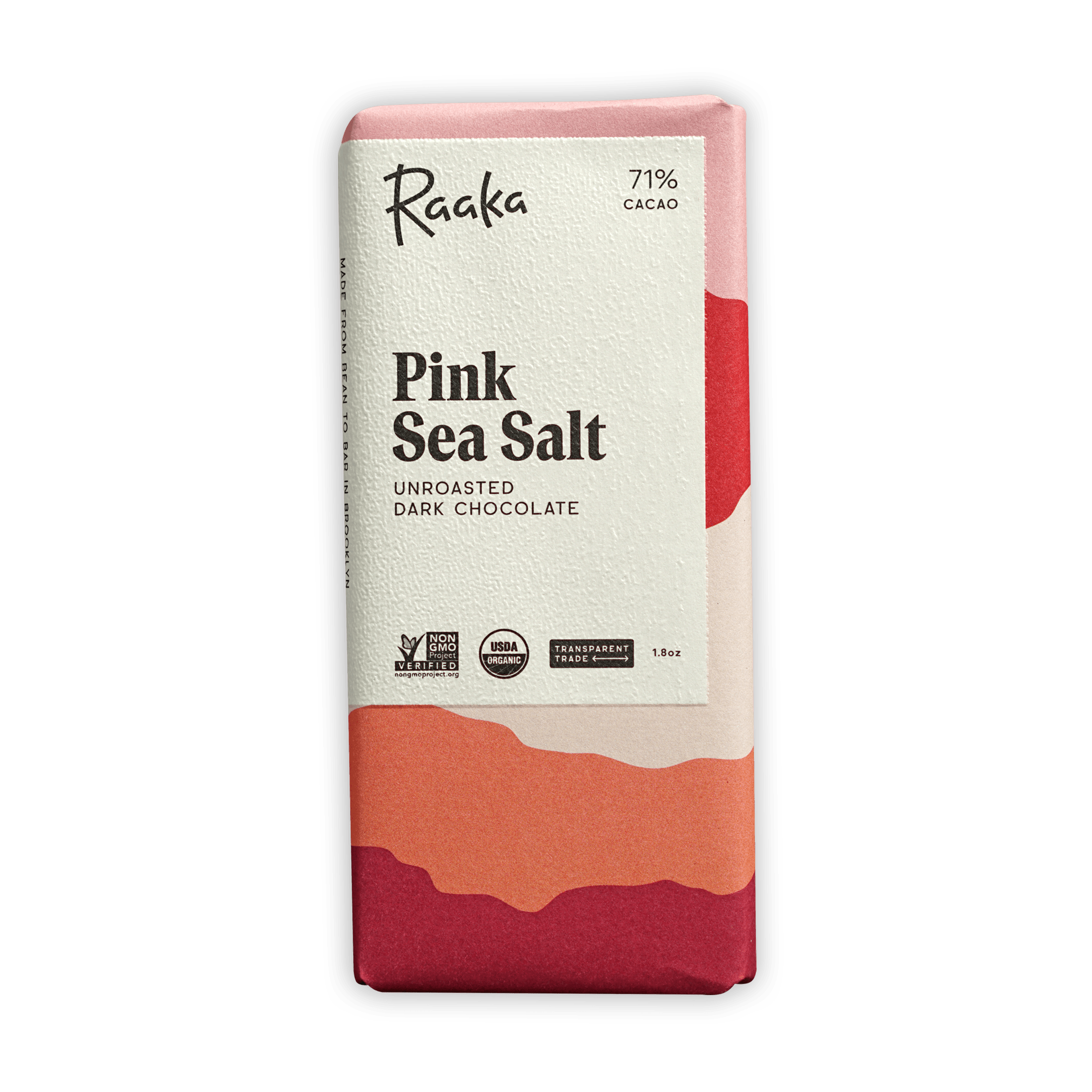 Pink Sea Salt Minis Box (Box of 100)  Dark Chocolate Snacks – Raaka  Chocolate