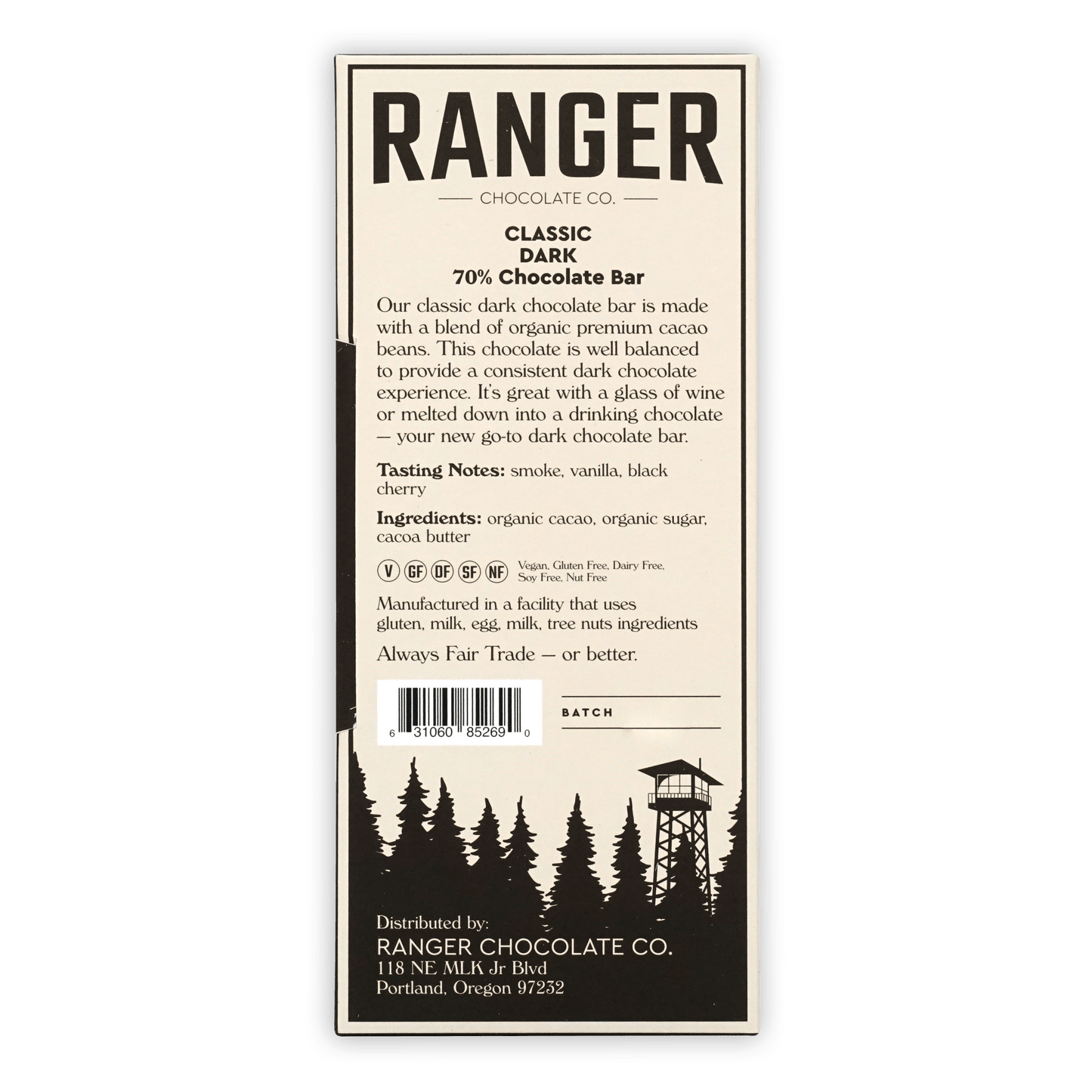 Ranger Classic Dark Chocolate 70% by Ranger Chocolate Co