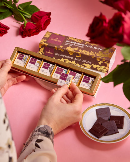Domori Gift Box 30 Napolitains Single Origins 70%