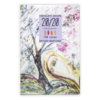 20/20 Mantuano 72% chocolate bar wrapper with abstract watercolor tree design