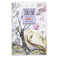 20/20 Mantuano 72% chocolate bar wrapper with abstract watercolor tree design