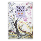 20/20 Mantuano 72% chocolate bar wrapper with abstract watercolor tree design
