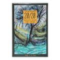 Trincheras 20/20 71% dark chocolate bar in rectangular box with abstract tree art