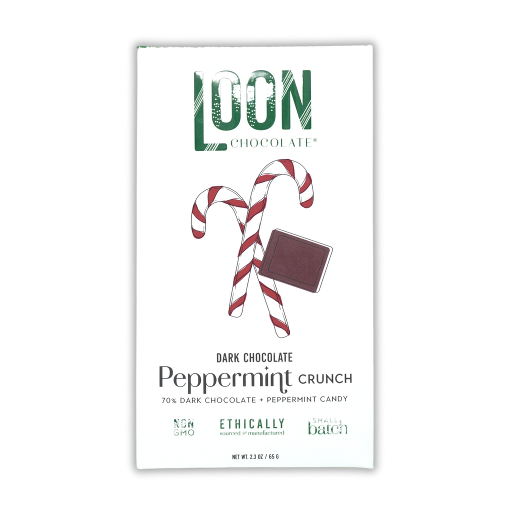 Loon Chocolate Dark Peppermint Crunch 70% (Seasonal)