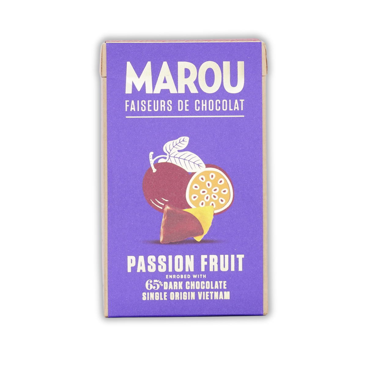 Marou Passionfruit Coated in Dark Chocolate Box