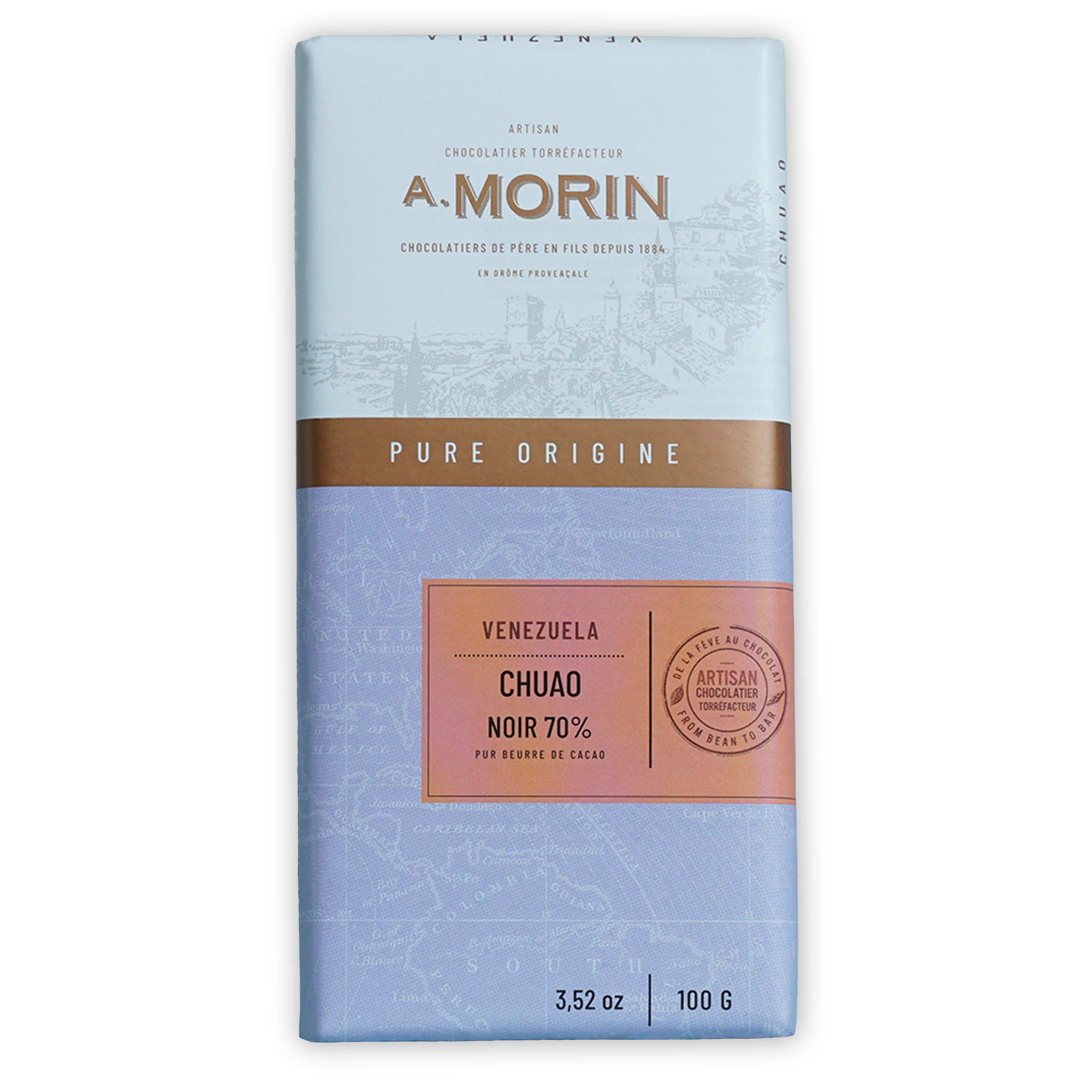 A. Morin Venezuela Chuao 70% chocolate bar
