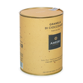 Amedei Toscana flaked chocolate golden tin with yellow speckled exterior