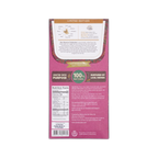 Back of the pink Auro Saloy wrapper with a flavor wheel, origin details, ingredients, and nutrition facts.
