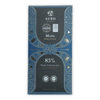 Auro Reserve Mana Single Estate 85% dark chocolate bar in blue silver leaf foil