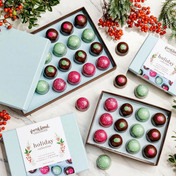 bonbonjour クリスマス French Broad 12-Piece Holiday Bonbons Collection – Bar & Cocoa