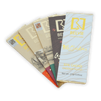 Belvie Mini Bar Gift Set with 5 foil-wrapped chocolate bars