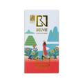 White Belvie Lam Dong 70% box with a gold logo and an illustrated woman in a red ao dai beside a lake.