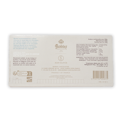 Bonnat Dark Chocolate Nougatine & Juniper Berries 65%