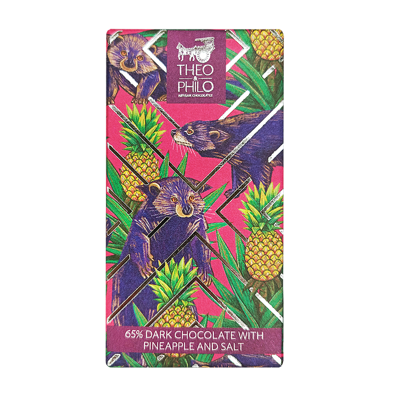Theo & Philo Dark Chocolate w/ Pineapple and Salt 65%