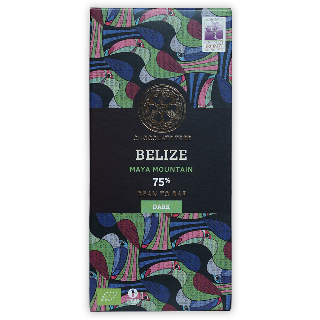 Chocolate Tree Single Origin Bars Bundle: vibrant bird-patterned chocolate bar