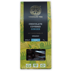 Chocolate Tree 70% dark chocolate-covered ginger organic 200g pack