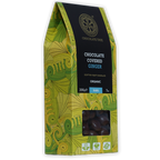 Chocolate Tree 70% dark chocolate-covered ginger bag with window