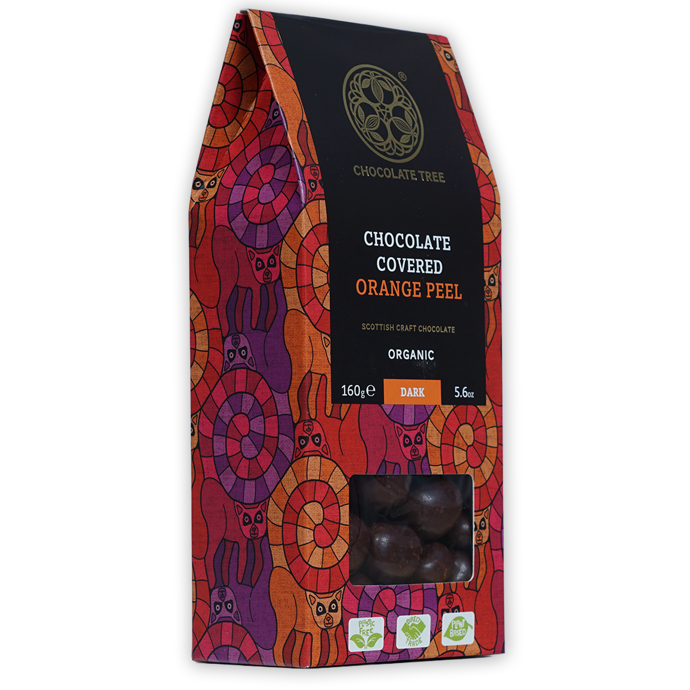 Chocolate Tree organic dark chocolate-covered orange peel candies 70% bag