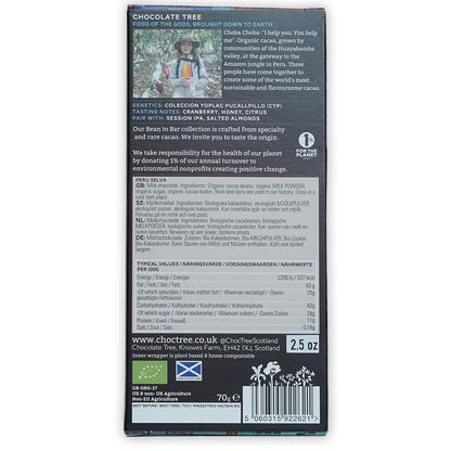 Chocolate Tree Dark Milk Peru Selva 60%