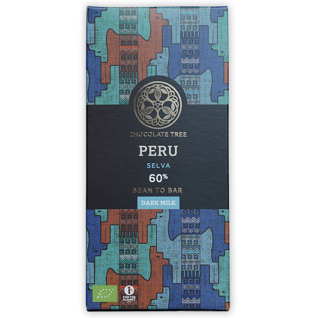 Chocolate Tree Peru Selva 60% dark milk chocolate bar in bundle