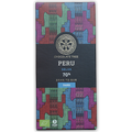 Chocolate Tree Dark Peru Selva 70% bar in colorful geometric wrapper