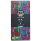 Chocolate Tree Dark Peru Selva 70% bar in colorful geometric wrapper