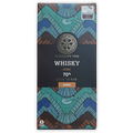 Chocolate Tree Dark Whisky Nibs 70% bar with teal geometric design