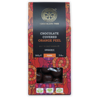 Chocolate Tree dark chocolate-covered organic orange peels 70% package