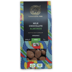 Chocolate Tree Milk Chocolate Covered Almonds 50% in floral package