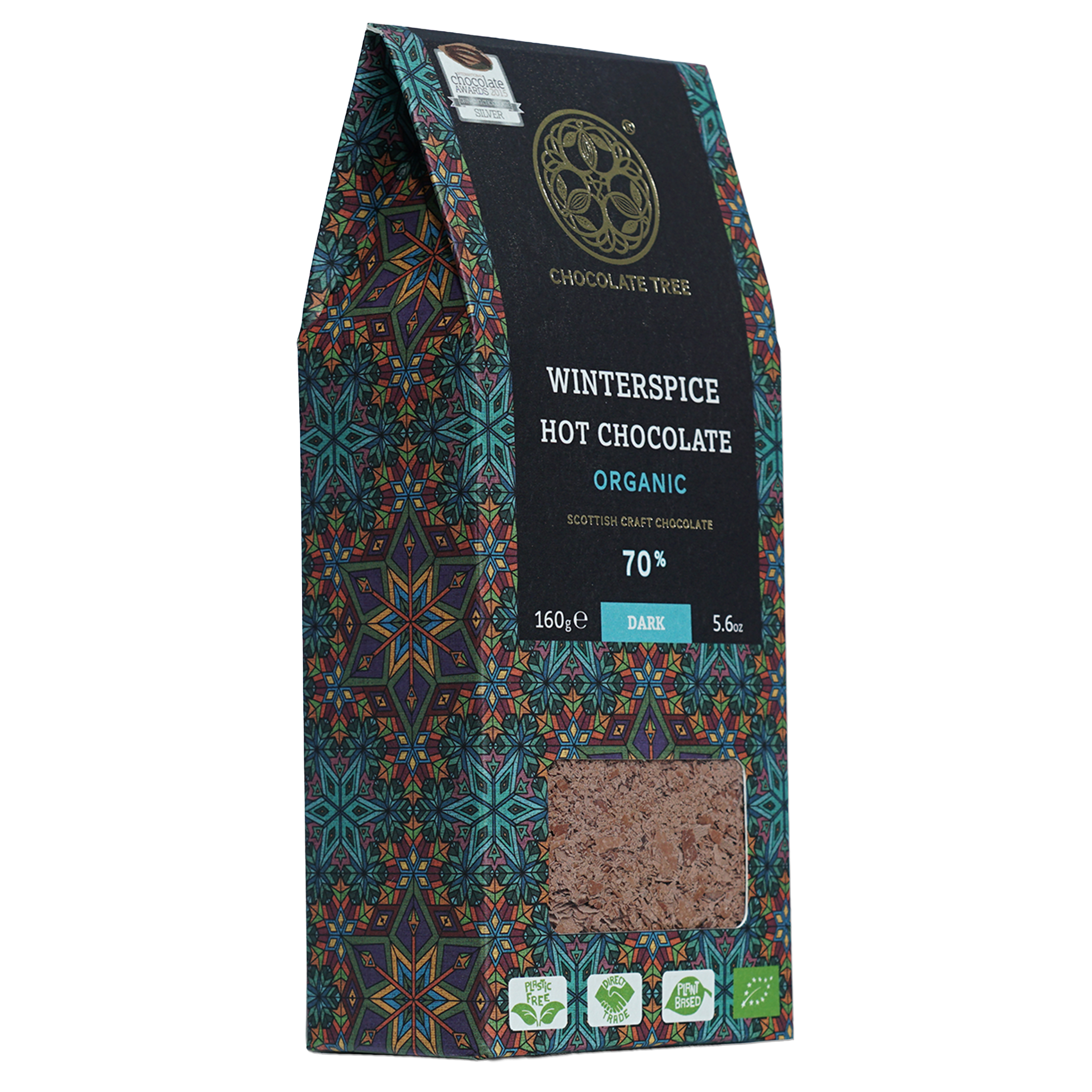 Chocolate Tree organic 70% dark winter spice hot chocolate bag