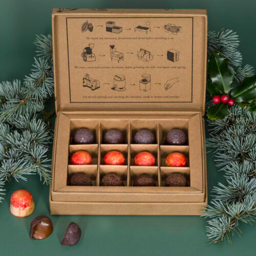 Chocolarder Christmas Chocolate Truffles 12 pcs (Limited Edition)