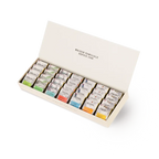 Michel Cluizel Single Estate Tasting Box with 28 colorful foil tea sachets