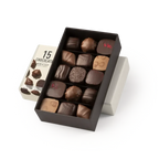 Michel Cluizel 15-piece chocolate bon bons gift box with assorted dark and milk truffles