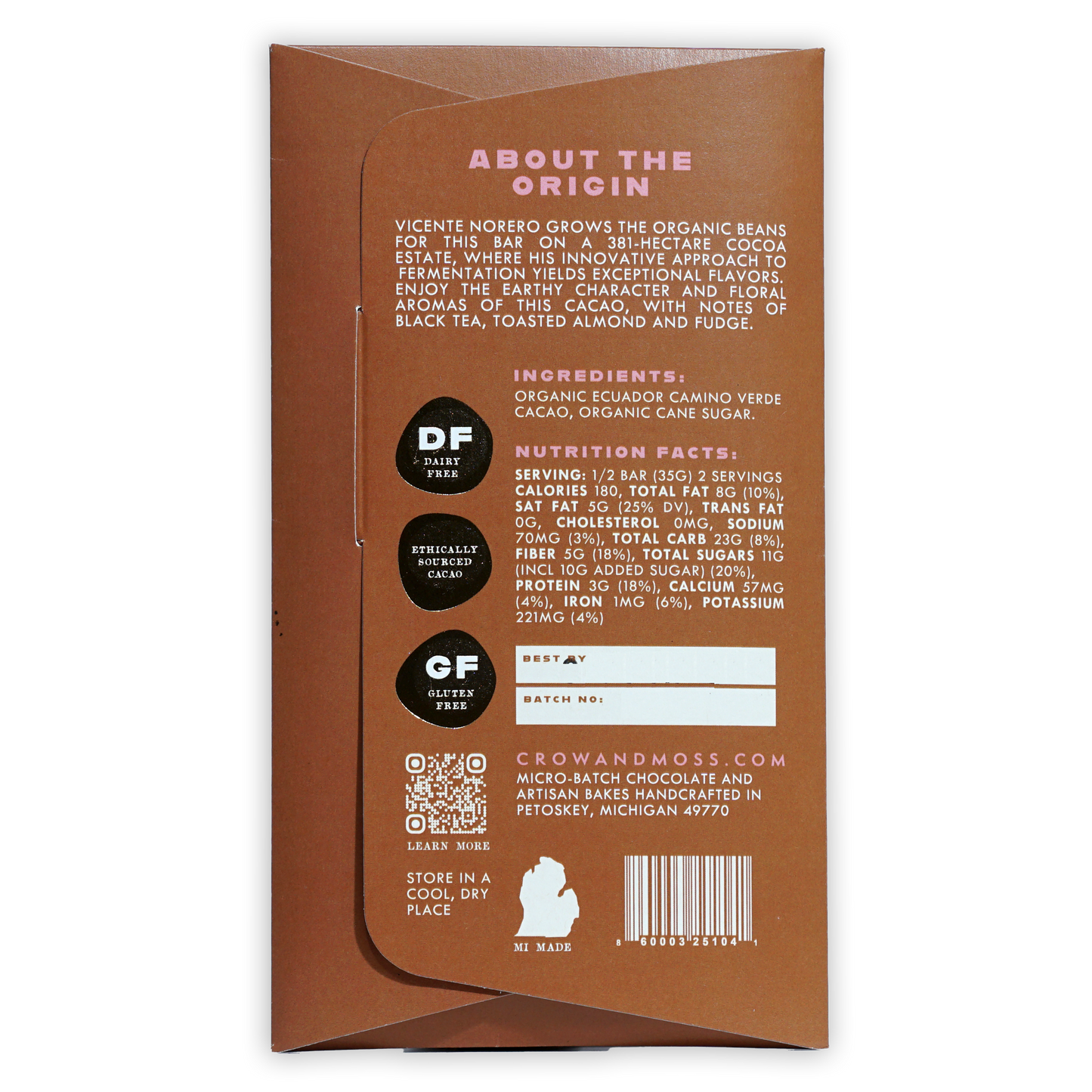 Crow & Moss Ecuador Camino Verde 70%