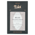Fjåk Belize Trio Reserve microlot 70% dark chocolate bar in sleek packaging