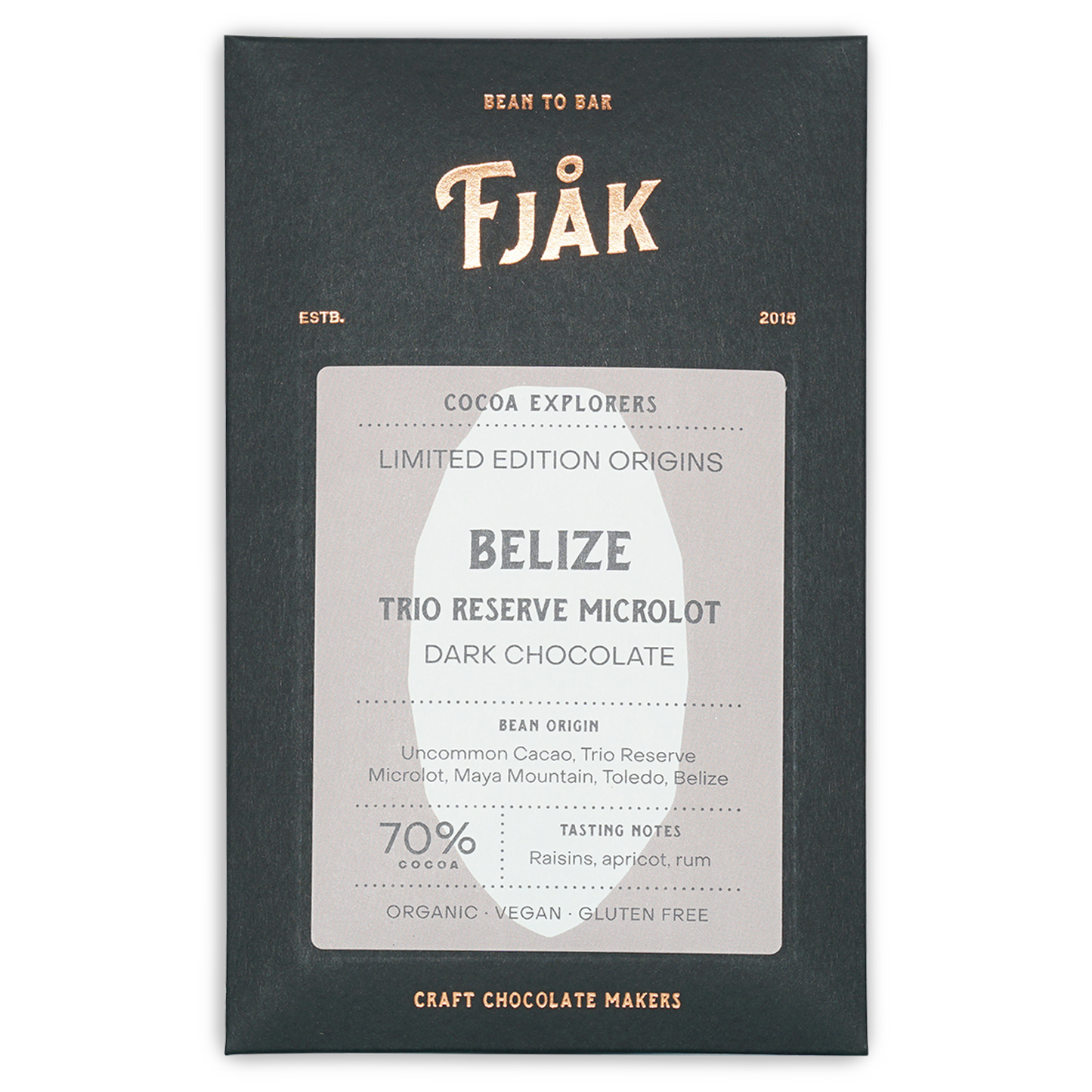 Fjåk Dark Belize 70% (Limited Microlot Series)