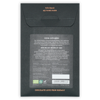 Black matte paper packaging for Fjåk Dark Belize 70% limited microlot chocolate bar