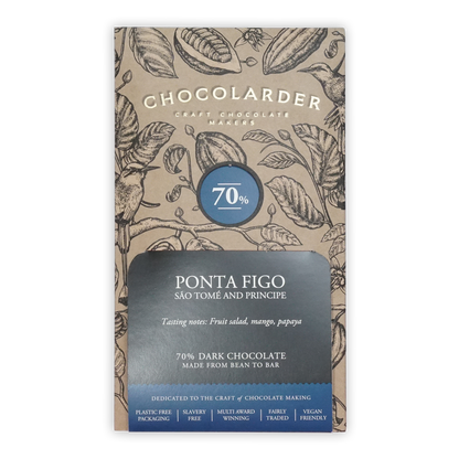 Chocolarder Ponta Figo Sao Tome 70% dark chocolate bar