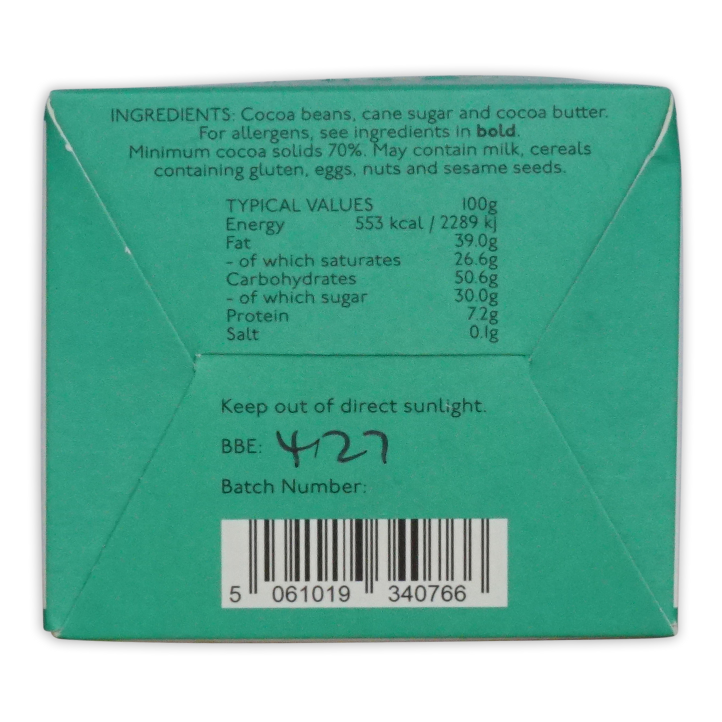 Pump Street Chicken and Egg Box Grenada 70% (Seasonal)