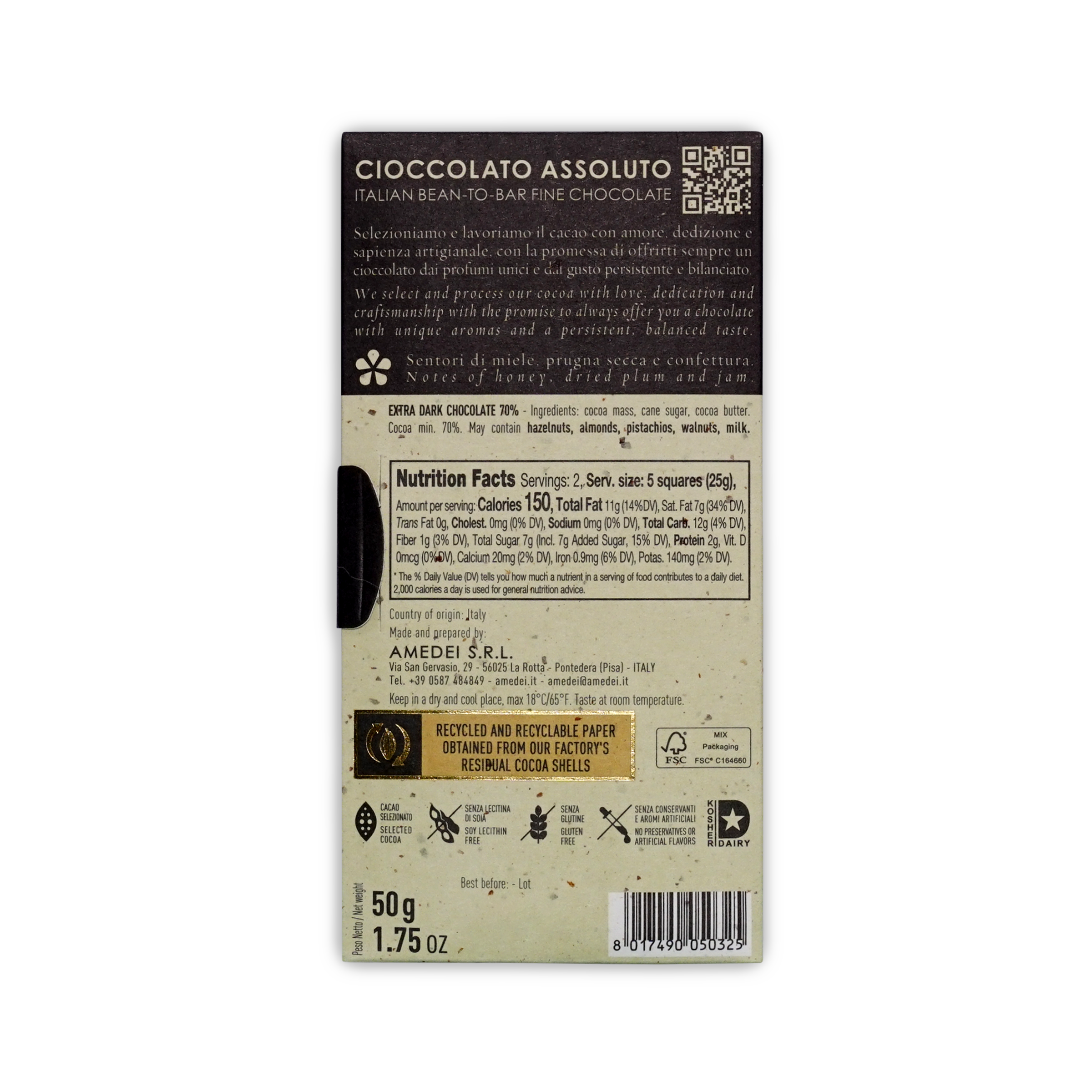 Amedei Blanco de Criollo 70%