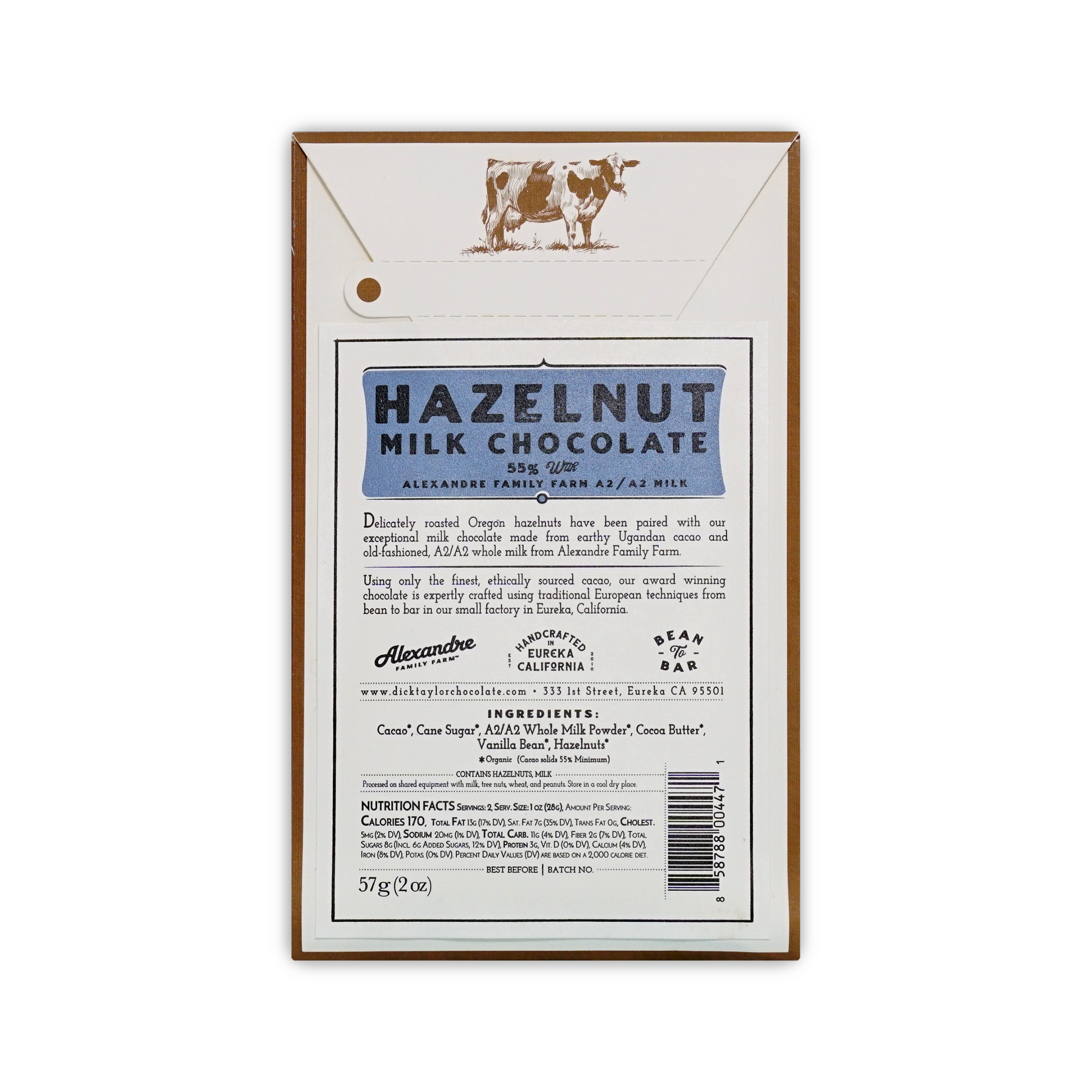 Dick Taylor Hazelnut Milk Chocolate 55%