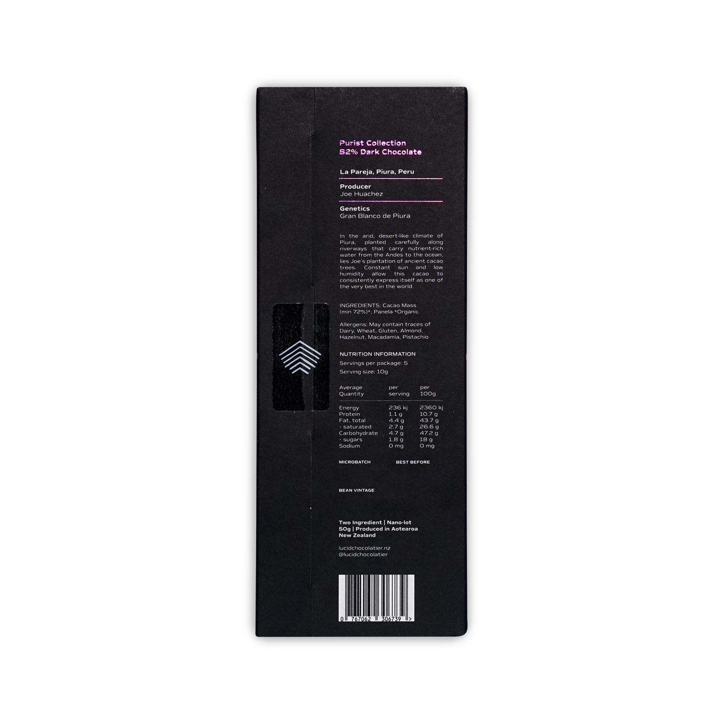 Lucid Chocolatier Piura Blanco 82%