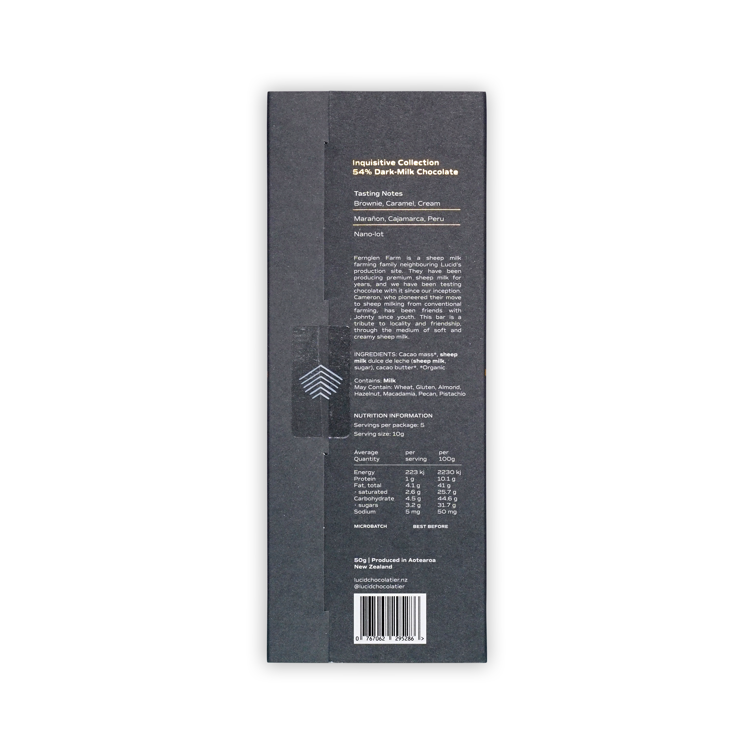 Lucid Chocolatier Sheep Milk Dulce de Leche 54%