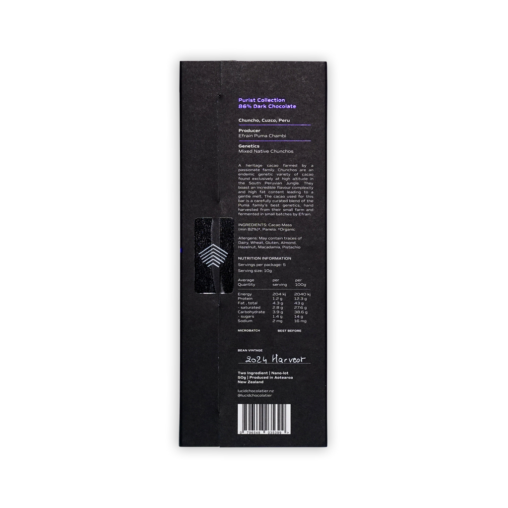Lucid Chocolatier Chuncho Especial 86%