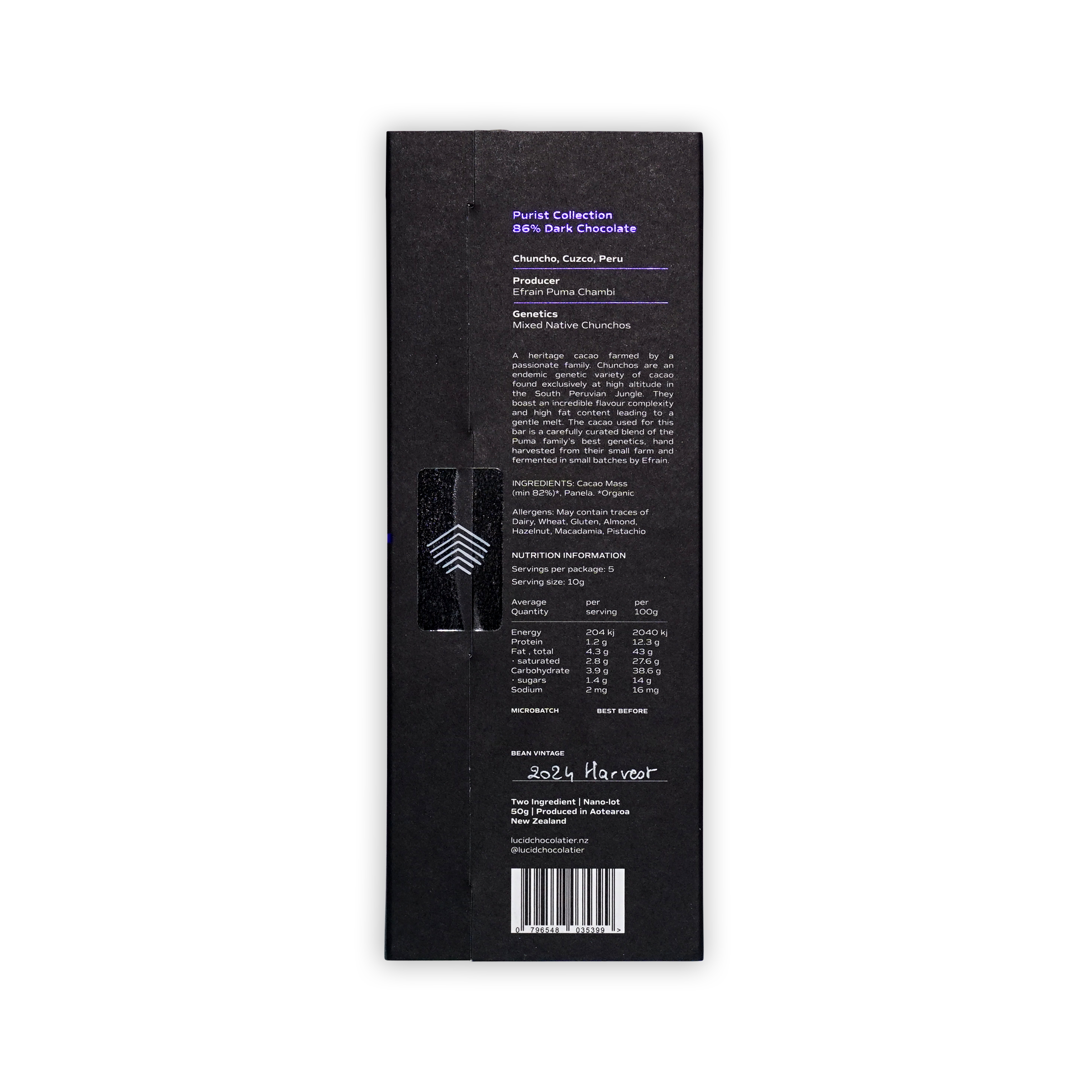 Lucid Chocolatier Chuncho Especial 86%